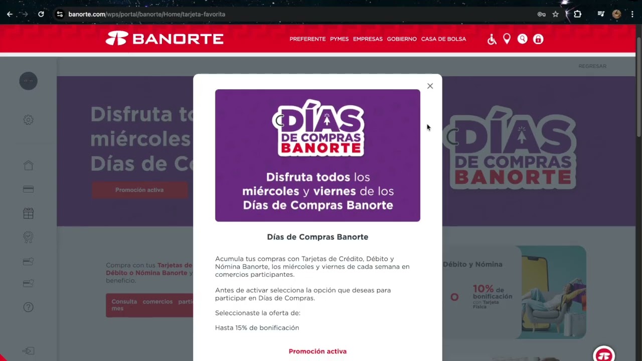 Como activar las promociones de Banorte