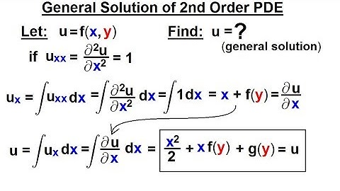 Math: Partial Differential Eqn. - Ch.1: Introduction (9 of 42) General Sol. of 2nd Order PDE