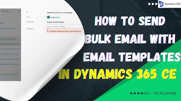 How to send Bulk Email with  Email Templates