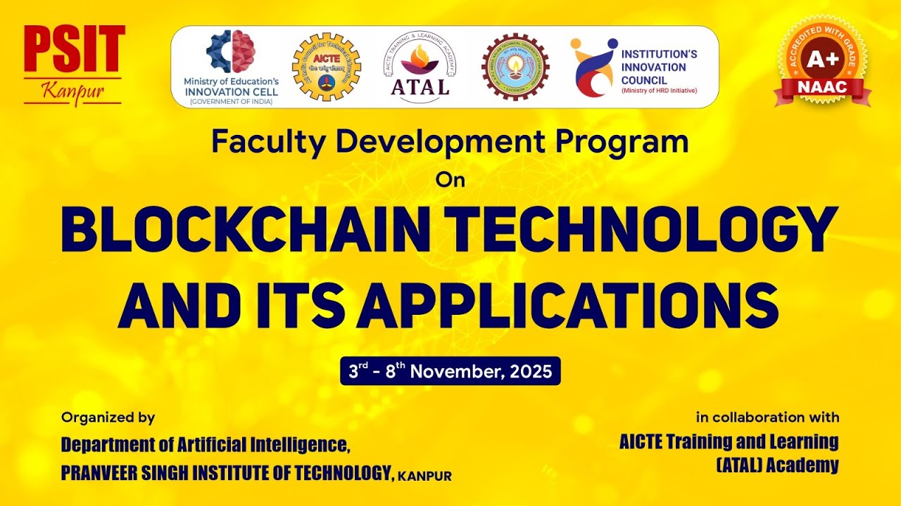 Faculty Development Program On BLOCKCHAIN TECHNOLOGY AND ITS APPLICATIONS  Day3