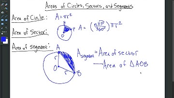 Areas of Circles, Sectors, and Segments