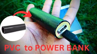 I turned PVC pipe to Power Bank.