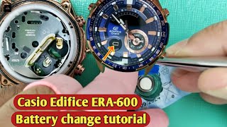How to change battery Casio Edifice ERA-600.TrendWatchLab