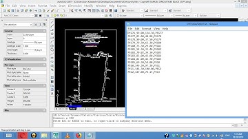 How to plot survey plan in autocad using notepad script