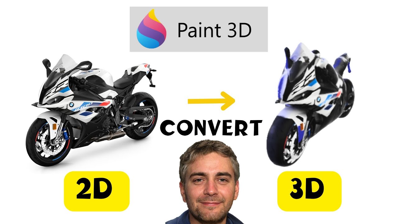 How To Convert a 2D Image into a 3D Image with Paint 3D (Step-by-Step ...