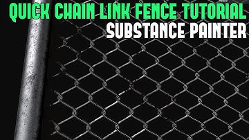 Quick Way to Create a Chain Link Fence with Opacity in Substance Painter (4 Minutes)