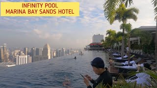 [4K] INFINITY POOL |  MARINA BAY SANDS HOTEL SINGAPORE | HOTEL AMENITIES - 57TH FLOOR HIGH screenshot 5