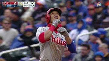 PHI@NYM: Hernandez plates Bourjos with a single