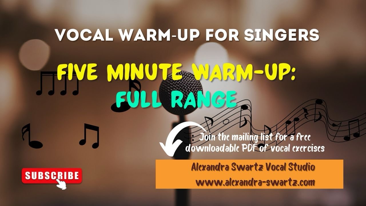Word Up Singer Full Range Vocal Warm-Up | Singing Exercises with Words | Five Minute ...