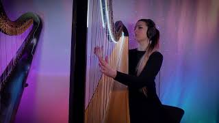 "Spirit" - percussive harp improvisaton  //  Amy Turk