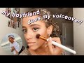 MY BOYFRIEND DOES MY MAKEUP VOICEOVER!