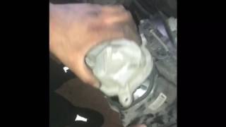 How to change bulb on headlight 2008 Cadillac STS no need to take off bumper