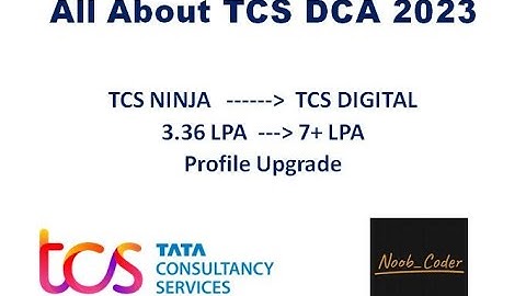 TCS DCA 2023 | Preparation | Ninja to Digital | DCA Exam Pattern#tcsxplore #tcs_pattern #tcsdigital