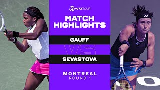 Coco Gauff vs. Anastasija Sevastova | 2021 Montreal Round 1 | WTA Match Highlights