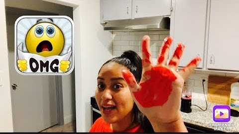 Hand caught in blender prank!!