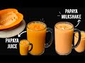     papaya milkshake  papaya juiceramadan iftar special papita juice  smoothie