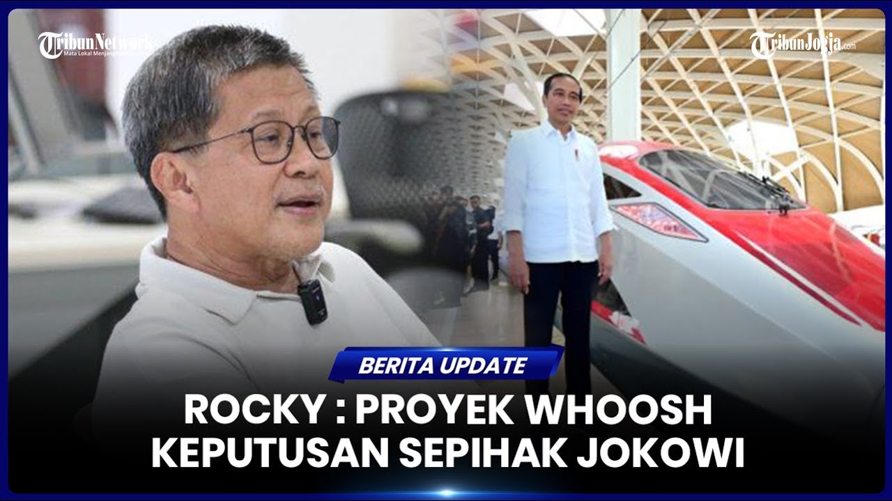 Rocky Gerung Sebut Proyek Whoosh Skandal Besar yang Berpotensi Seret Jokowi ke Tindak Pidana