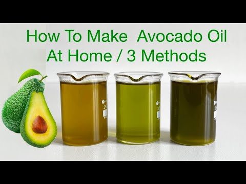 Video: 3 způsoby, jak vyrobit avokádový olej