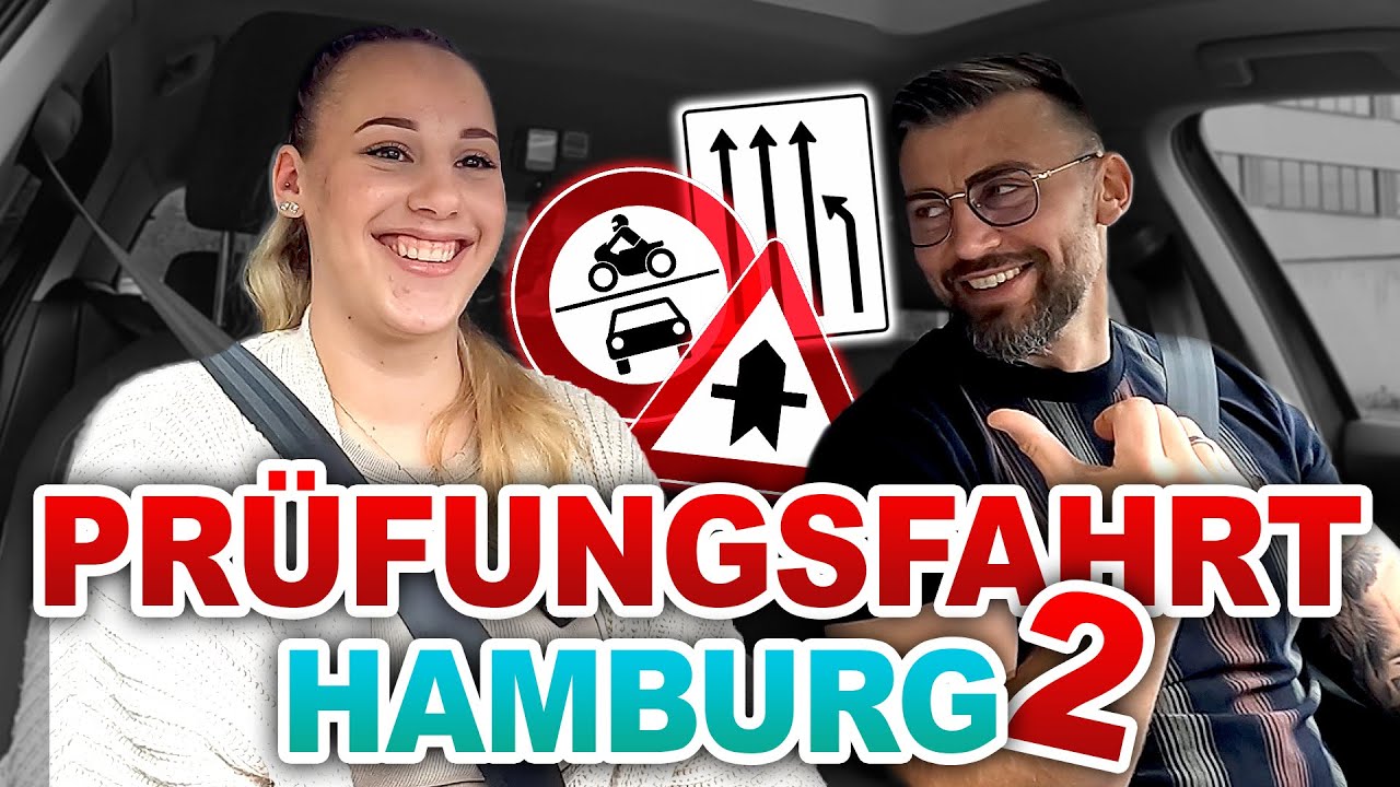 2. Prüfungsfahrt Hamburg ⚓️ Fahren in der Innenstadt l Darauf achtet der Prüfer! l Fahrprüfung PKW 🚗