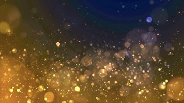 Flying Golden Sparkles Flare and Rays Background Effect I Golden Particles Looped Free Version I