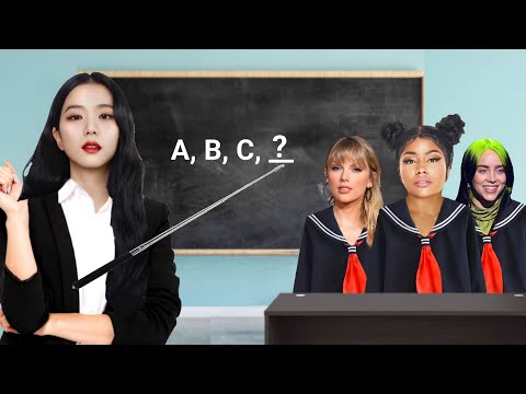 Celebrities learning the Alphabet (but Jisoo is the TEACHER)