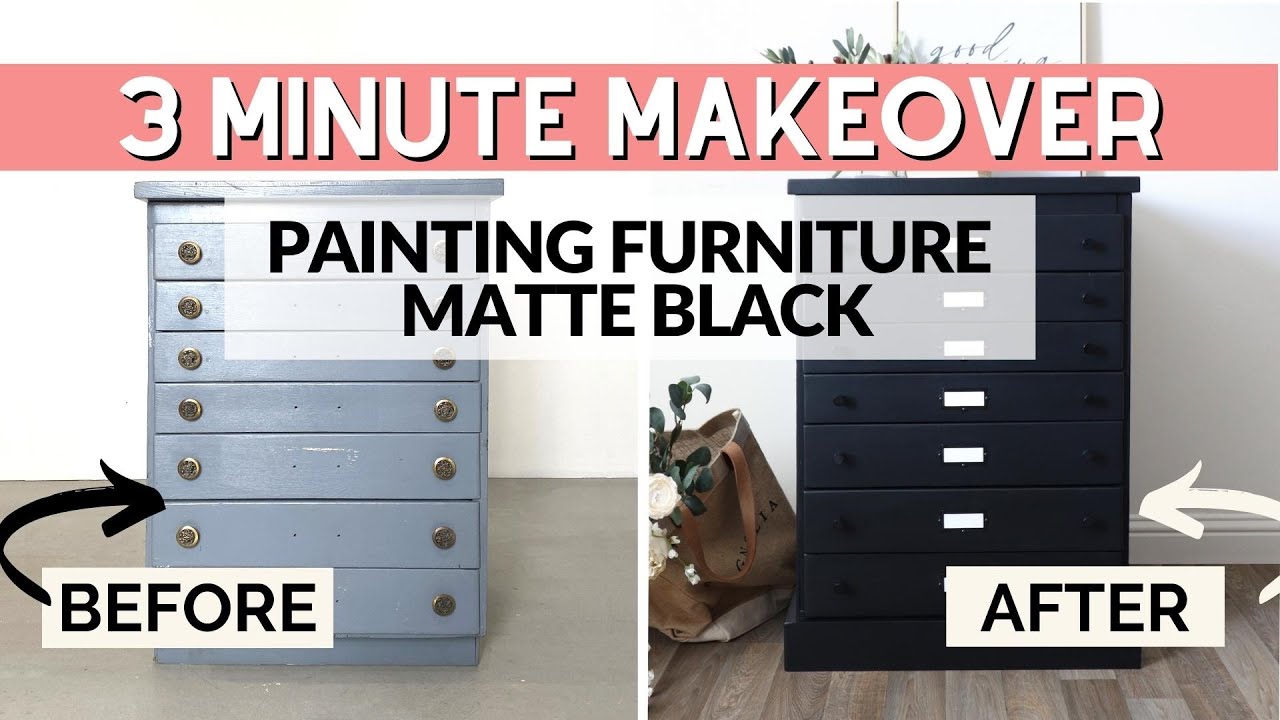 The Best Black Matte Furniture Paint - My Creative Days