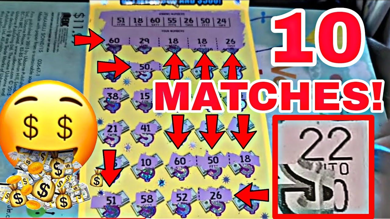 WOW! I got TEN MATCHES on a 20 lottery ticket! + BIG ZEROS! Ending the