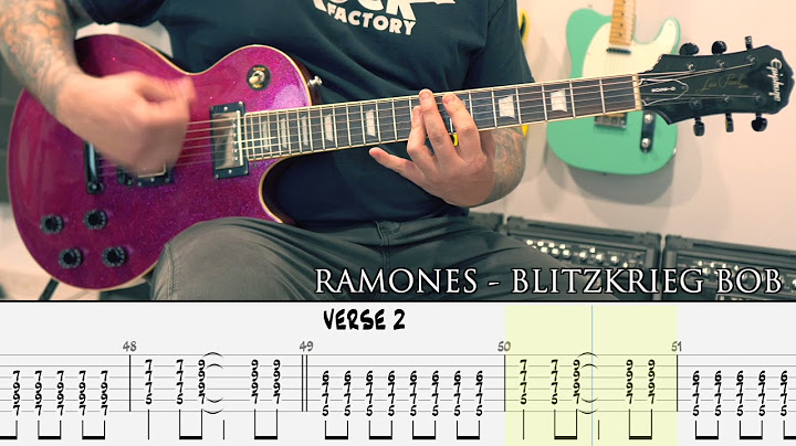 Blitzkrieg Bop Guitar version - Guitar performance video thumbnail