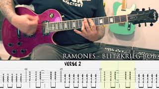 RAMONES - Blitzkrieg Bop [GUITAR COVER + TAB]