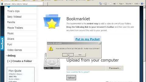vidPocket | Adding the bookmarklet on Internet Explorer