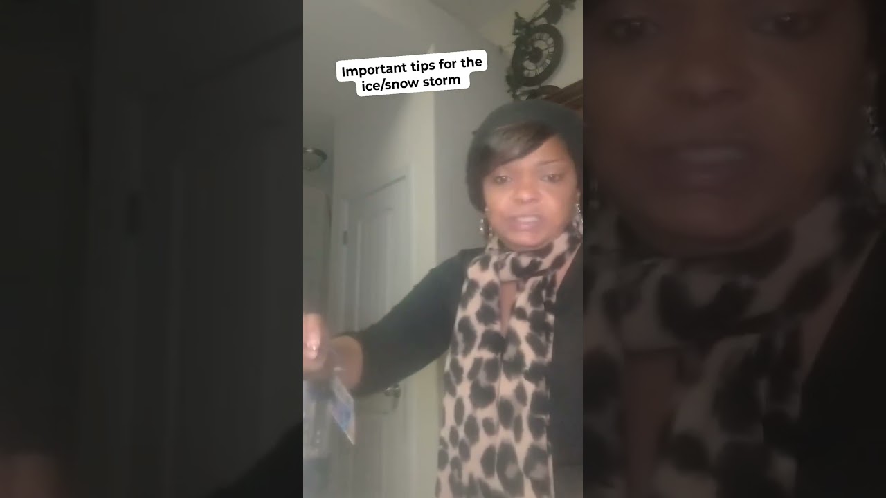 DON'T PANIC because of the ice/snow that's coming