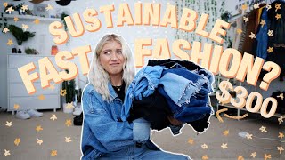SUSTAINABLE fast fashion haul? | BRUTALLY HONEST Review of Nasty Gal's Vintage Line