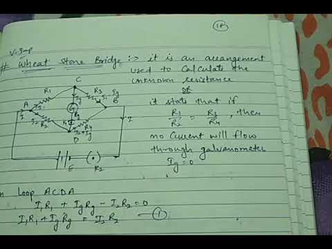 Class 12 || Unit 2 || Wheat Stone Bridge - YouTube