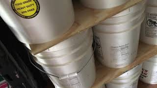 BEST 😊 5 Gallon Bucket Storage in Shipping Containers