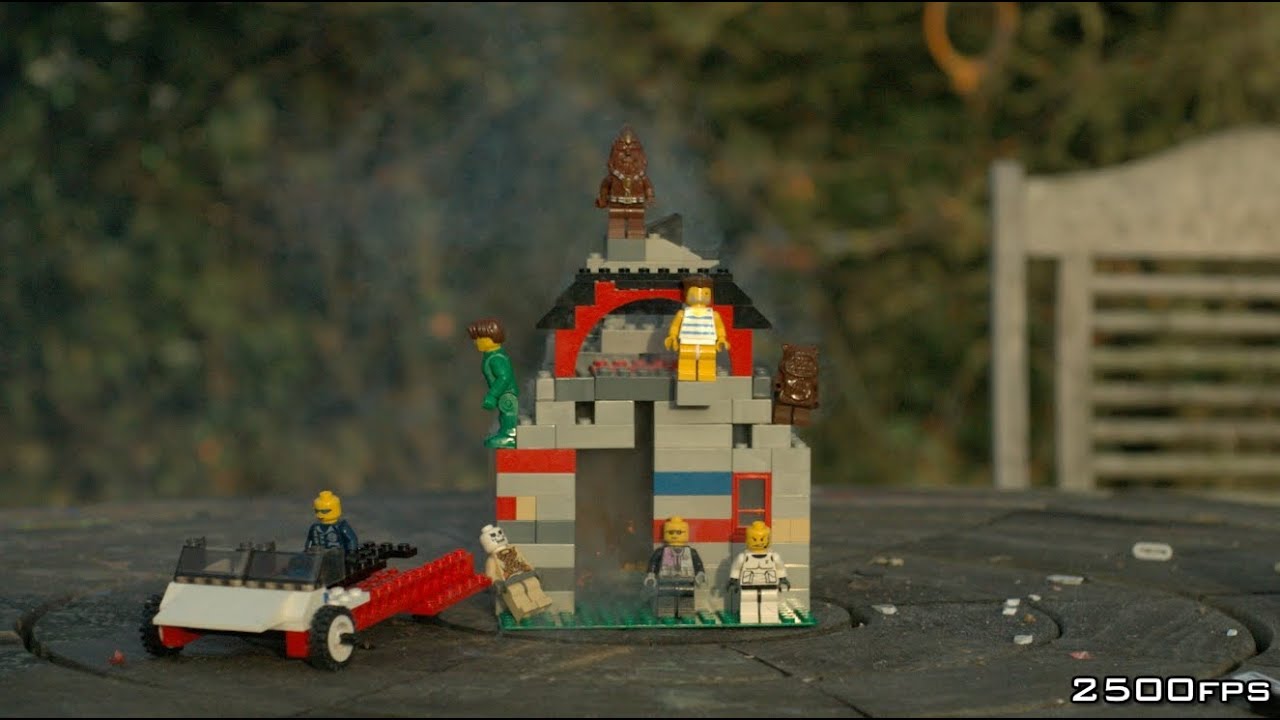 Day 3 -  Exploding Lego House - The Slow Mo Guys