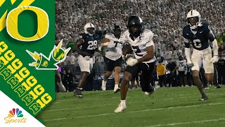 Oregon's Dante Moore hits Gary Bryant Jr. for go-ahead touchdown against Penn State | Big Ten on NBC