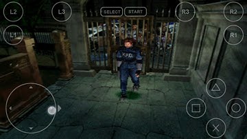 Android PlayStation1 PS1 Emulator FPse Biohazard 2 Game Play