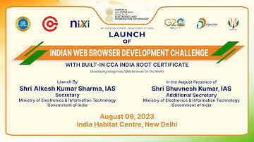 Launch of  Indian Web Browser Development Challenge