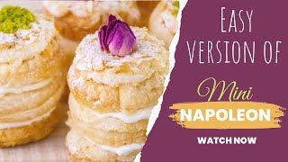 Mini Napoleon Pastry Dessert Recipe Easy Ver 2 Ingredients Napoleon Pastry Mini Cake 