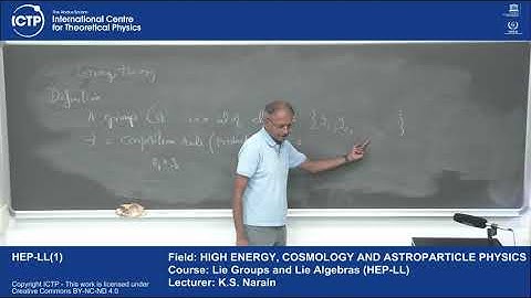 Lie Groups and Lie Algebras (HEP-LL) Lecture 1