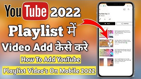 How To Add Playlist On YouTube Video !! Playlist Me Video Kaise Add Kare 2024 !! Hindi Tech