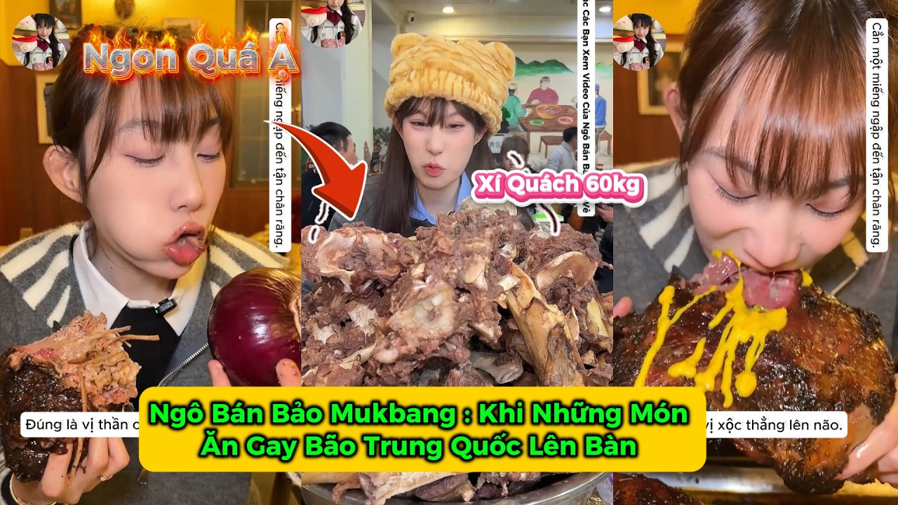 Tổng Hợp | Mukbang Ngô Bán Bảo: Khi Những Món Ăn Gay Bão Trung Quốc Lên Bàn  #tieubao #mukbang