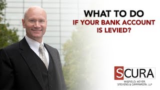 What to Do if Your Bank Account Is Levied