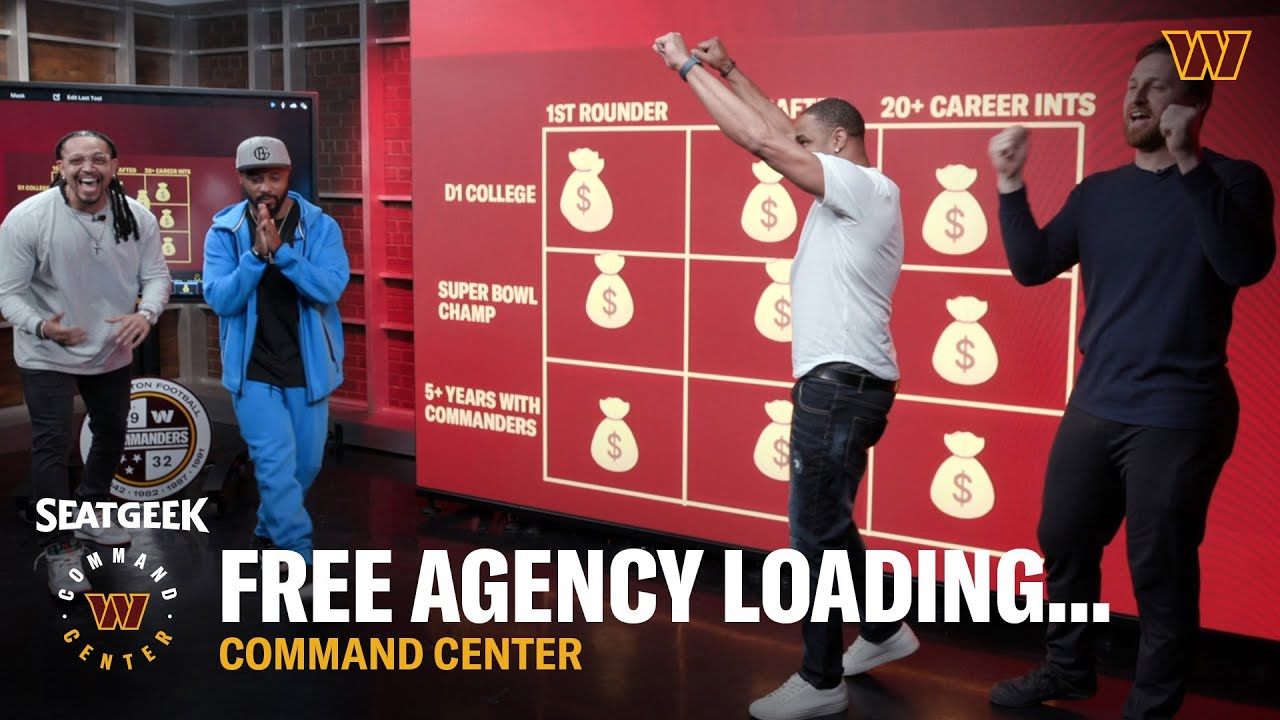 BIG Names, BIGGER Bags: All Things NFL Free Agency | Command Center | Washington Commanders
