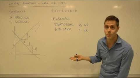 Lineær funktion - Hvad er det?