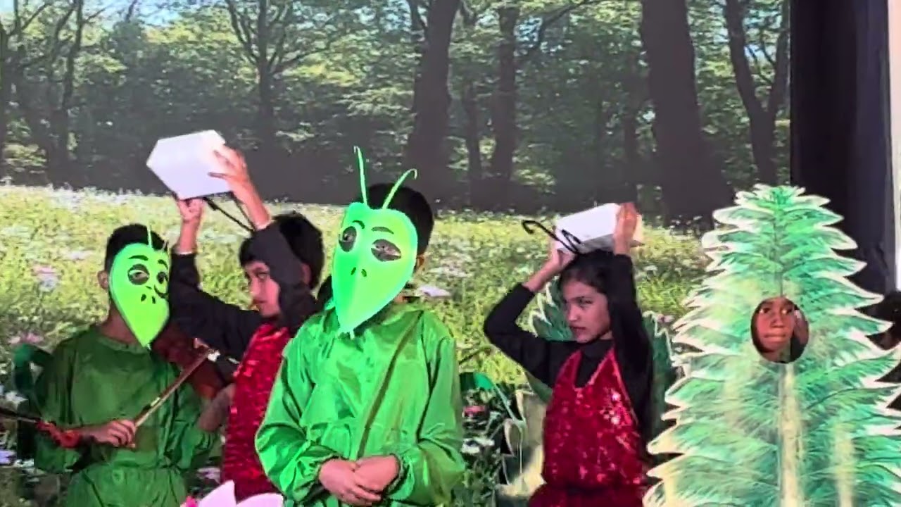 Ant story performance by Sanvi and school team 