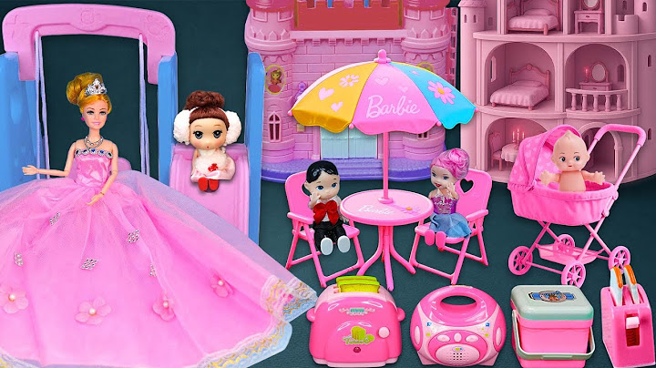 12 Minutes Satisfying with Unboxing Cute Barbie Princess Cozy Bedroom & Dress Up Toys Review｜ASMR