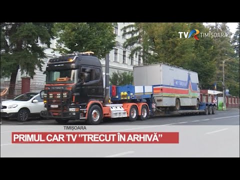 Primul car color al TVR, utilizat 30 de ani la Timișoara, a plecat la muzeu #StiriRegionale