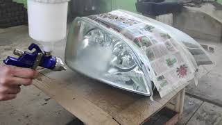 Ford Focus C-MAX Headlight Restoration. (Восстановление фар Ford Focus C-MAX.)