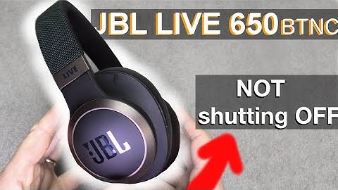 JBL LIVE650btnc not powering off (How to fix)